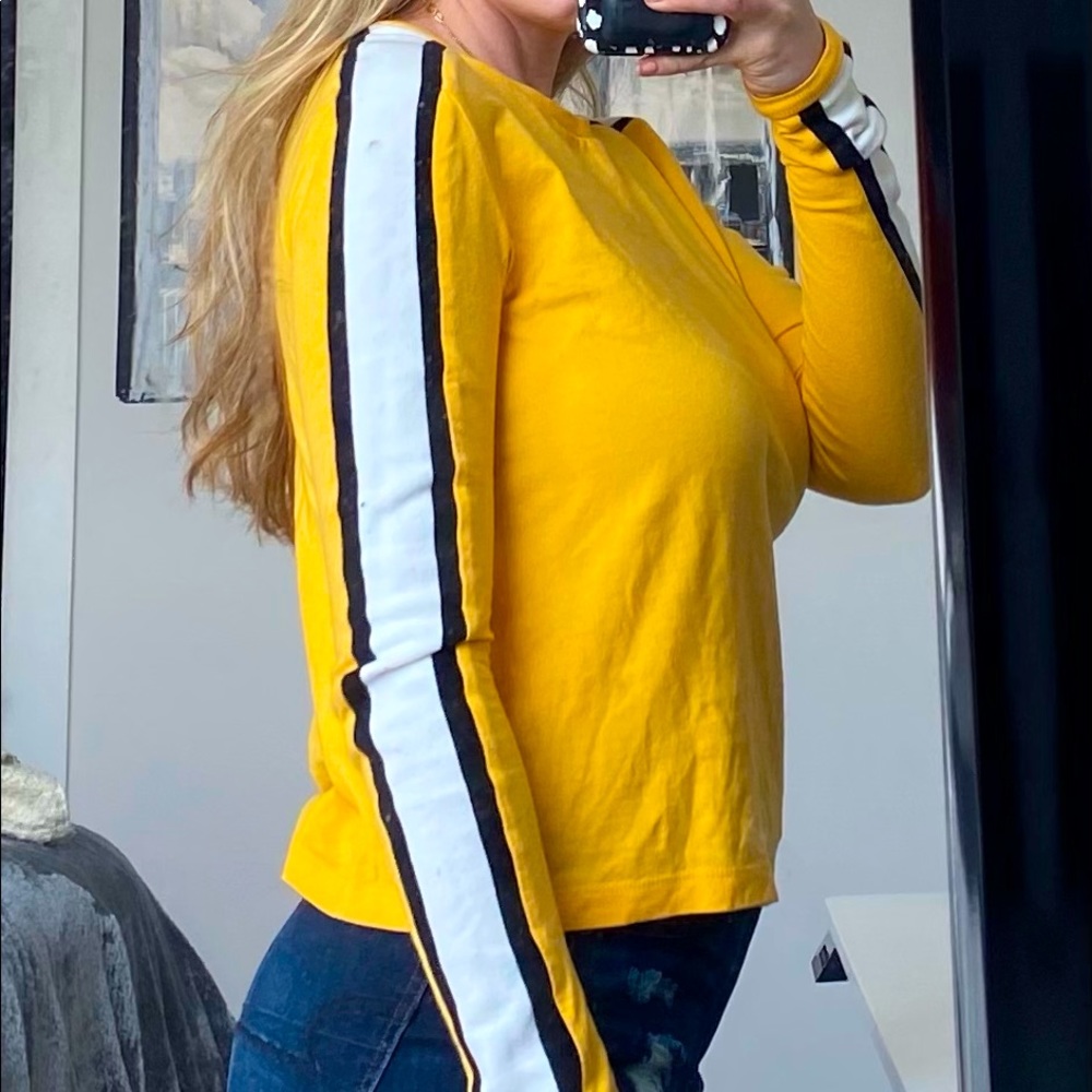 Yellow long sleeve shirt